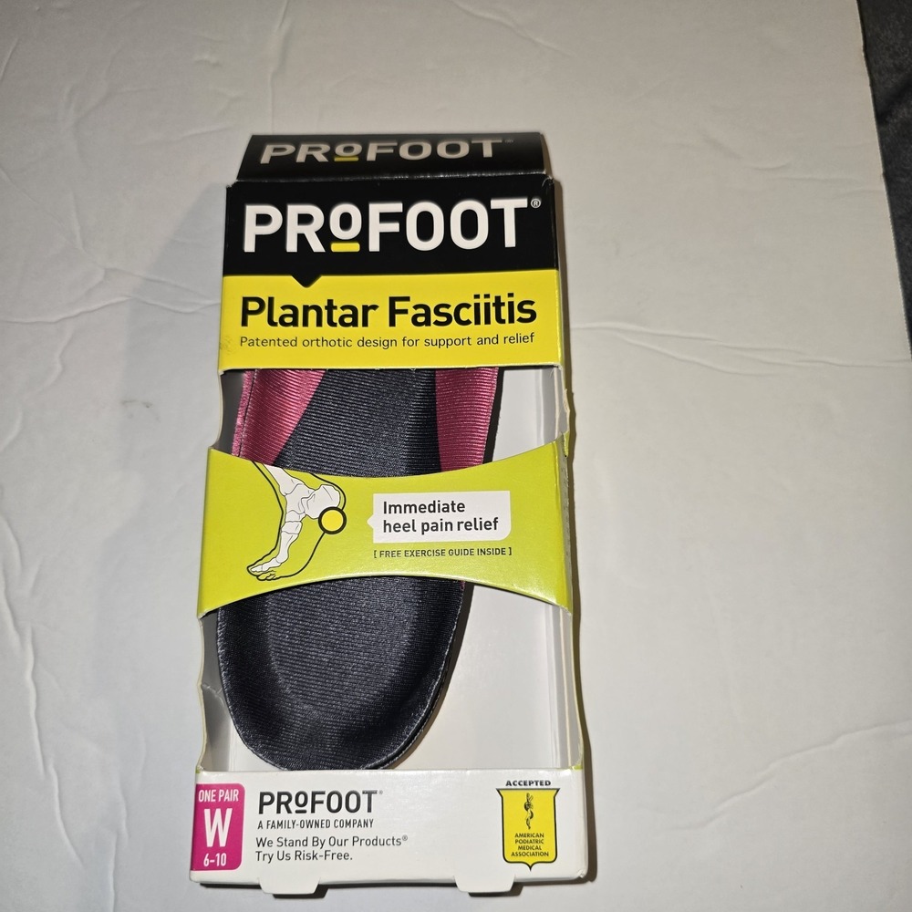 Profoot Plantar‎ Fasciitis Arch Supports Inserts Shoes WOMEN 1 pair